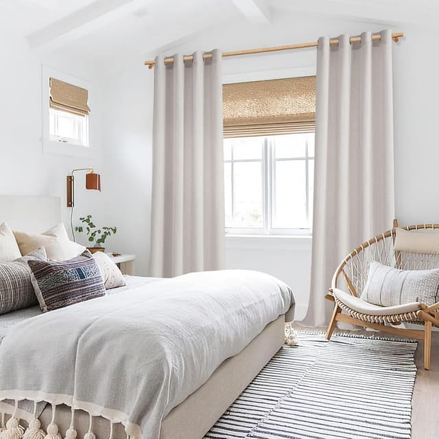 Thumbnail 6 de MRTREES Rideaux Voilage Lin 140x240 cm