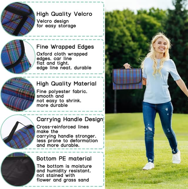 Detalle 2 de SOMIYAMI picnic blanket 150 x 200 cm