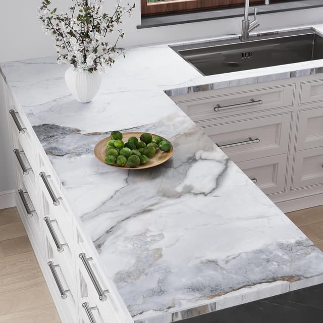 Imagen de VEELIKE Matte Slate White Marble Wallpaper 40cm×300cm 📐 en OfertitasTOP