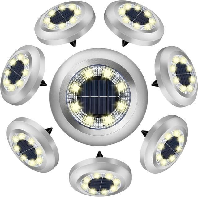 Detalle de ZFITEI 8 Pack Solar Ground Lights