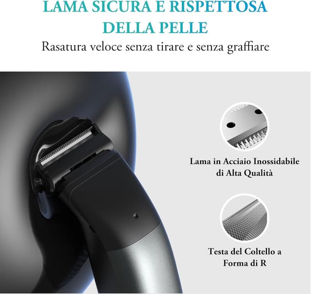 Thumbnail 3 de kensen Rasoio elettrico corpo 2-in-1, autonomia 100 min 🪒