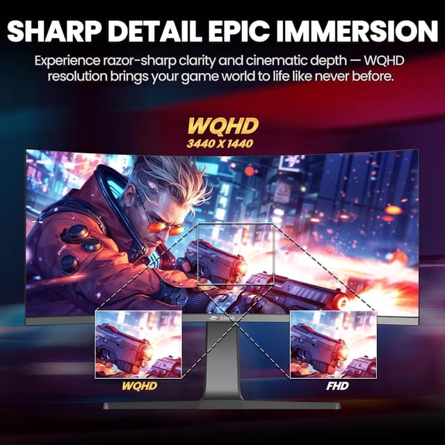 Thumbnail 5 de CRUA 34" Curved Gaming Monitor