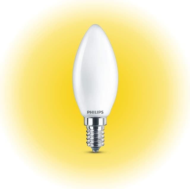 Detalle 2 de Philips LED Classic E14 4W Bombillas Blanco Cálido Pack 6