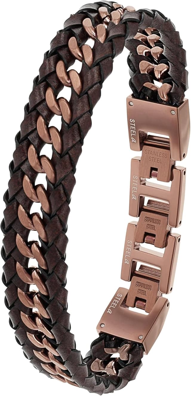 Detalle de JOOP! Edelstahl-Armband für Herren 18,5 cm