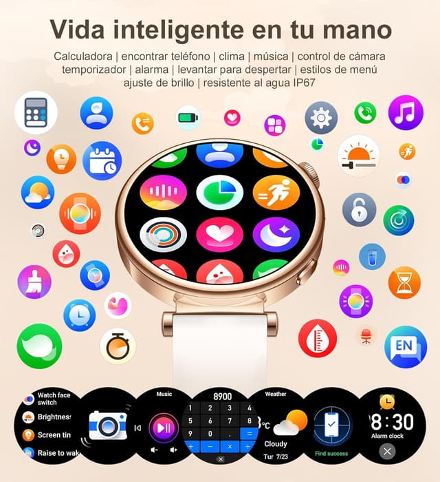 Thumbnail 5 de Smartwatch Mujer Redondo 1.27", Llamadas y 100+ Modos ⌚️