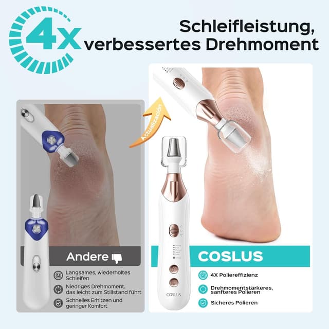 Detalle 2 de COSLUS C43 Elektrischer Nagelfräser Set