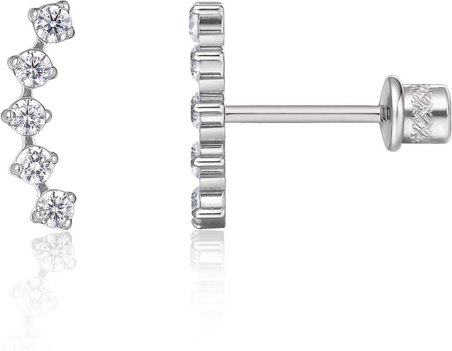 Detalle de Limerencia G23 Titan Ohrstecker mit Schraubverschluss – hypoallergen, nickelfrei