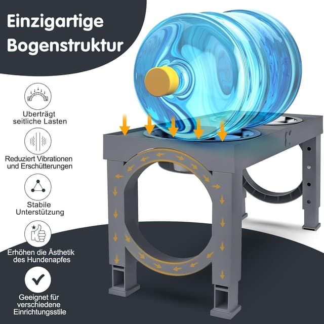 Detalle de X XBEN Erhöhter Hundenapf 1,5 L