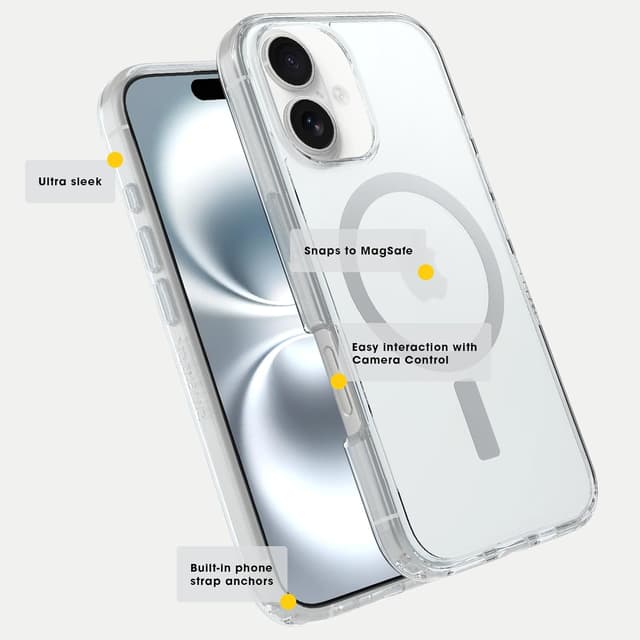 Thumbnail 5 de Funda OtterBox Symmetry Series Clear MagSafe para iPhone 16 Pro