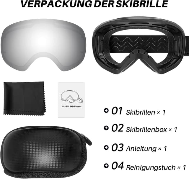 Detalle 2 de GlaRid Snowboard Skibrille 12 cm