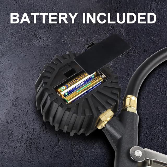 Detalle de Hausse Heavy Duty Compressor Accessory Kit with Digital Tire Pressure Gauge, Inflator & 1/4" NPT Air Tool Fittings