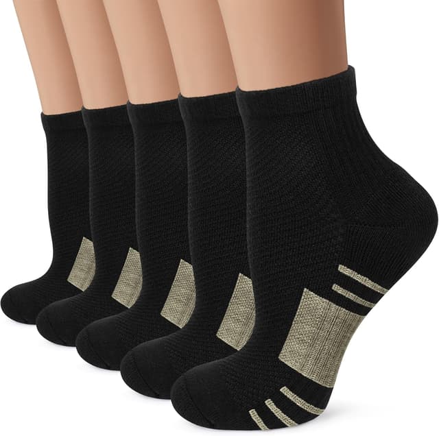 Thumbnail 6 de Iseasoo Copper Ankle Compression Socks (Low Cut) with 15–20 mmHg Arch Support for Men & Women