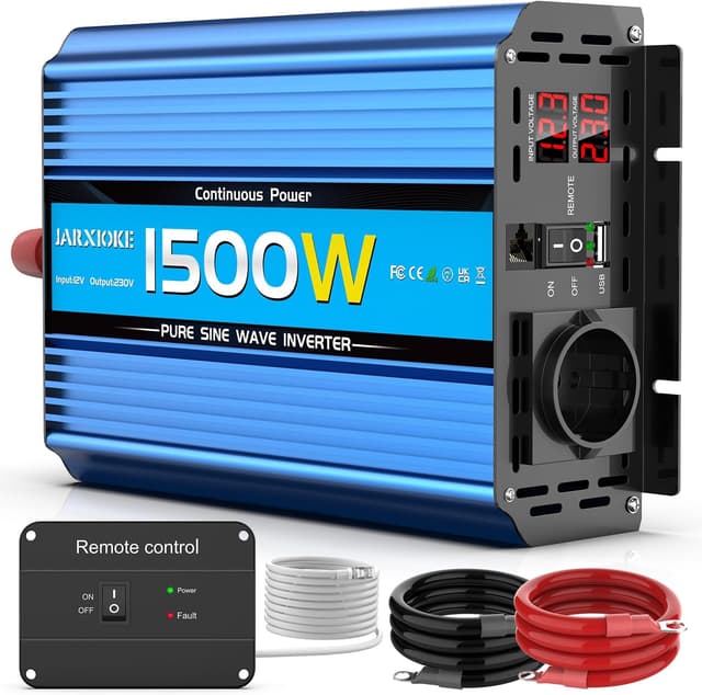 Detalle de Inverter onda pura 12V 220V 1500W