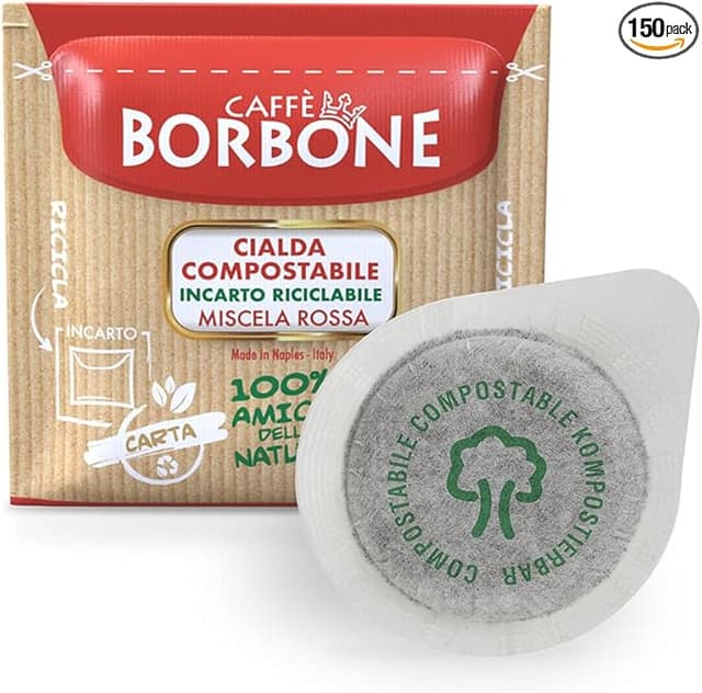 Imagen de Caffè Borbone Cápsulas Compostables Roja, 150 Cápsulas en OfertitasTOP