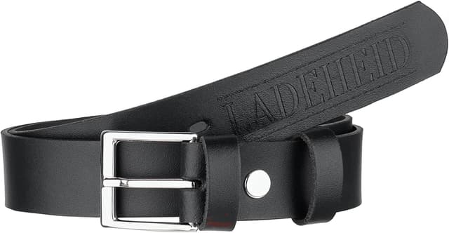 Detalle de Ladeheid Kinder Gürtel Ledergürtel für Jungen (2,5 cm breit) mit Schnalle – Made in der EU