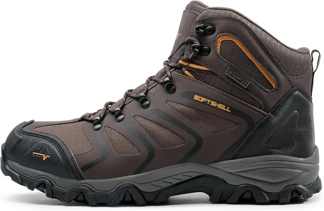 Detalle de NORTIV 8 Men's Ankle High Waterproof Hiking Boots