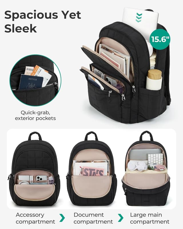 Detalle de BAGSMART College Laptop Backpack 15.6"