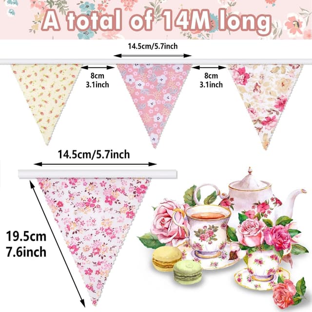 Thumbnail 2 de Alintor 45.9ft 46pcs Bunting Flags
