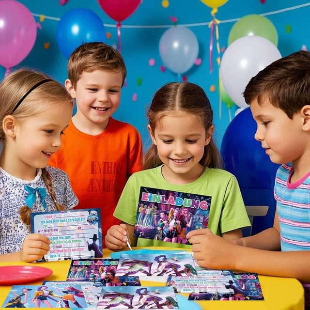 Thumbnail 4 de ROMANVIC Einladungskarten Kindergeburtstag