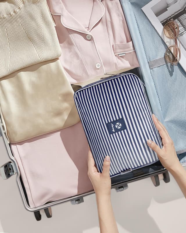 Thumbnail 6 de Narwey Kulturtasche Damen Groß – Kulturbeutel zum Aufhängen, gepolsterte Waschtasche 1