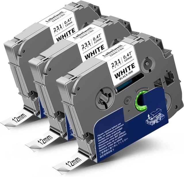 Detalle de Labelwell TZe-231 12 mm kompatibles Schriftband 📇