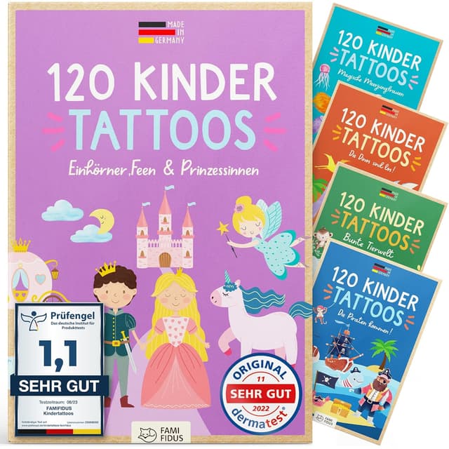 Detalle de Kinder Tattoos Famifidus 120 hautfreundlich