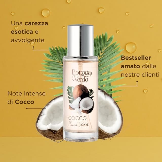 Detalle de Bottega Verde Eau de toilette Cocco 30 ml – profumo donna con vaniglia e note fiorite