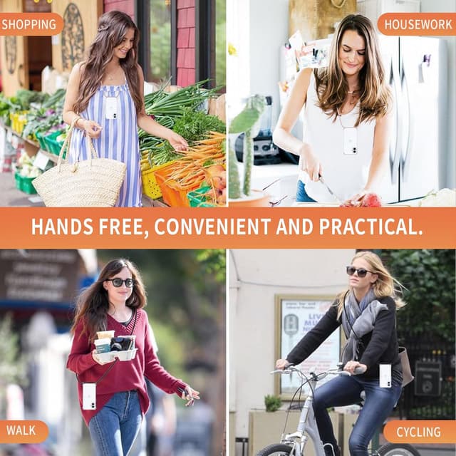 Detalle 2 de XTCASE Coque pour Samsung Galaxy S25 FE 5G avec cordon et tour de cou – silicone TPU transparente (noir)