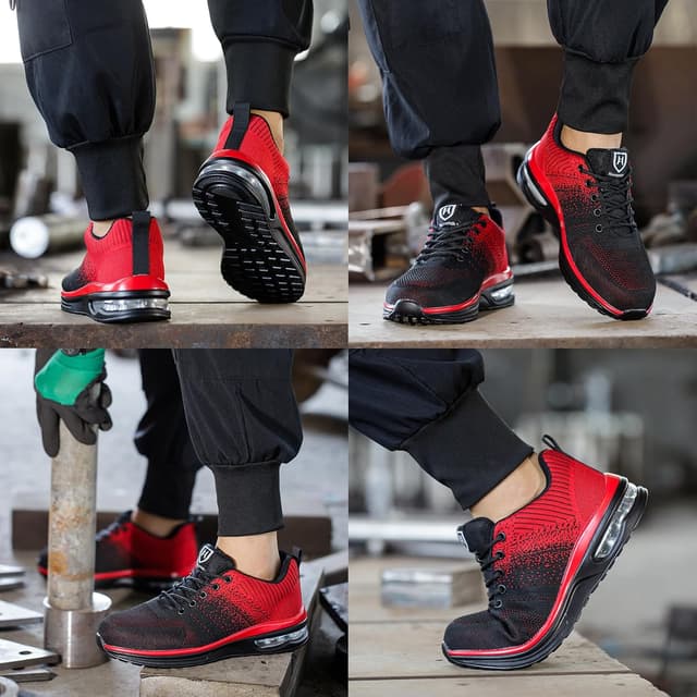 Detalle de Baofular Chaussures de sécurité légères pour hommes et femmes (basket de travail respirante, antidérapante)