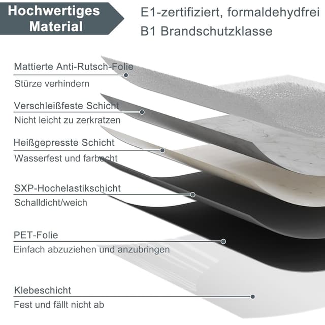 Detalle de Rivestimento in vinile antiscivolo 2,51 m²