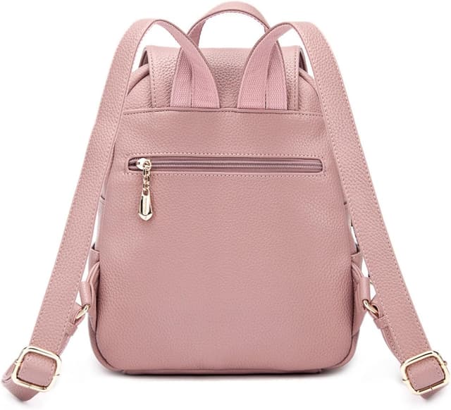 Detalle de DEERWORD Donna borsa a zaino / zainetto antifurto in PU 3005 rosa