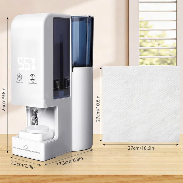 Detalle de Hot Face Towel Heater Machine (Automatic Disposable Towel Warmer) with Steam, 55°C Constant Temperature