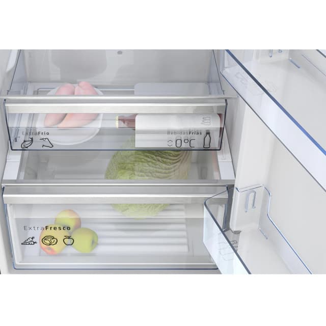 Detalle 2 de Balay Serie Cristal Total NoFrost 3KFD855NI – Frigorífico combi reacondicionado Grado B