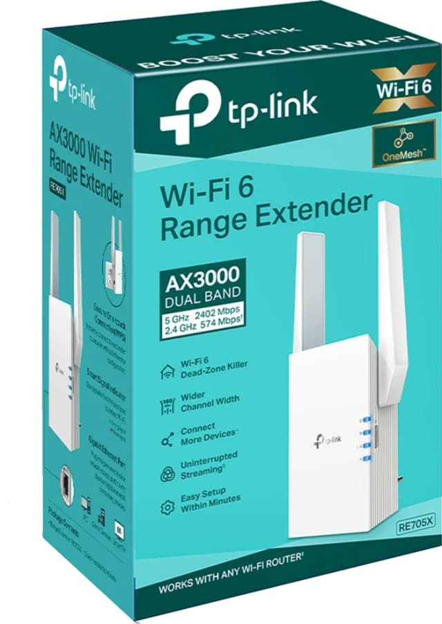 Detalle de TP-Link RE705X WLAN-Repeater mit Wi-Fi 6
