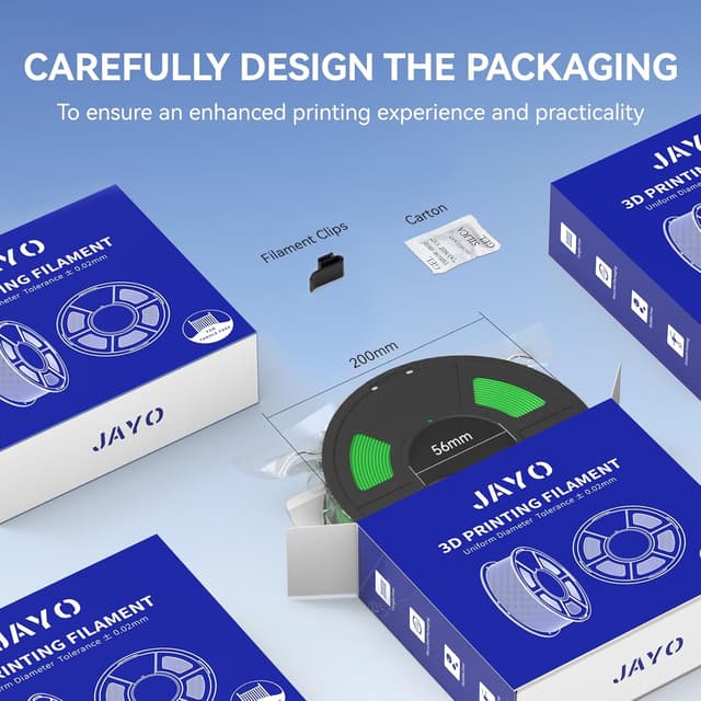 Thumbnail 6 de JAYO Matte PLA Filament 1,75 mm (matt), 1,1-kg Spule mit ca. 363 m – olivgrün