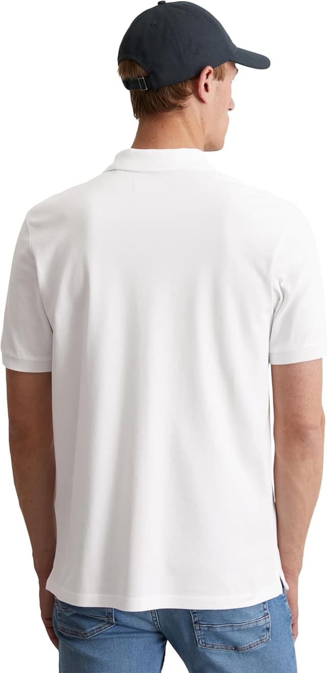 Detalle de Marc O’Polo Herren T-Shirt mit Polokragen B21223053092 (1er Pack)
