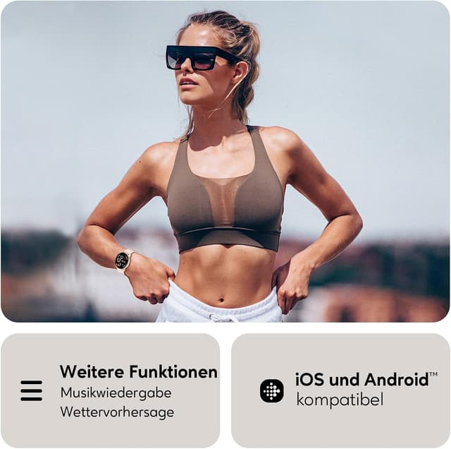 Thumbnail 6 de AcclaFit Smartwatch 1,38 Voll-Touch