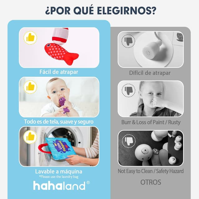 Thumbnail 6 de hahaland Juguete pesca Montessori 22 piezas