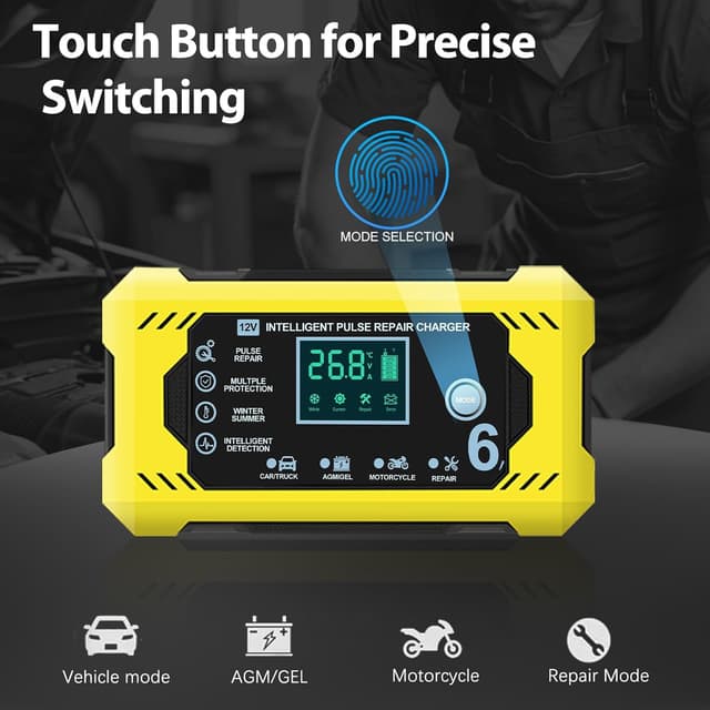 Thumbnail 4 de Chargeur 12V 6A pour batterie auto