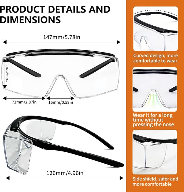 Thumbnail 3 de Surlunettes de protection pour lunettes