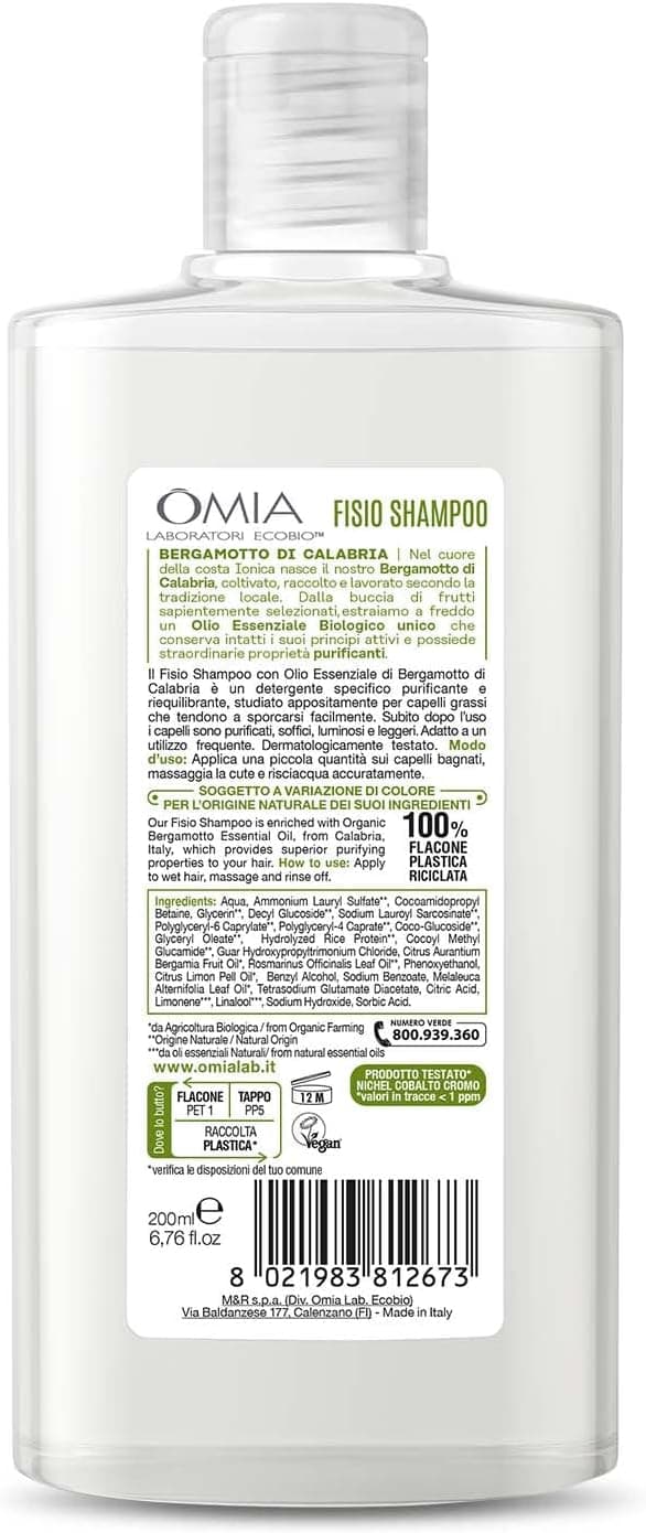 Thumbnail 1 de AMZ OMIA SHP Bergamotto 200ml shampoo purificante