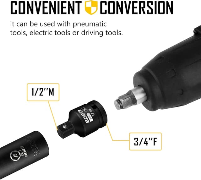 Thumbnail 5 de BOEN 8 Piece Impact Socket Adapter Set