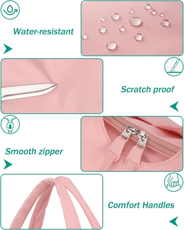 Detalle de BlesMaller Sporttasche für Damen als Handgepäck mit Schuhfach & Nassfach (48 x 20 x 27 cm)