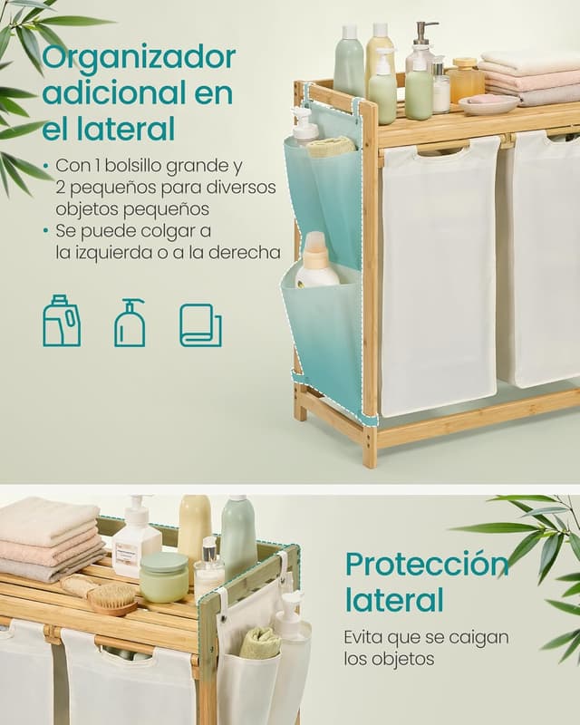 Thumbnail 3 de SONGMICS RLH100W01 Cesto ropa 150 L