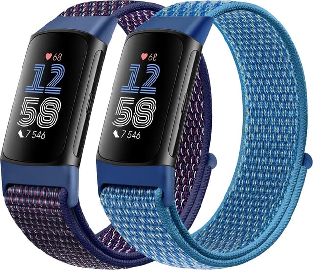 Detalle de Runostrich Sport Loop Nylon watch straps for Fitbit Charge 6/Charge 5