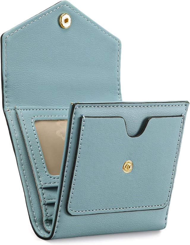 Detalle de GAEKEAO Damen Geldbeutel klein mit RFID-Schutz – kompakte Mini-Brieftasche mit Reißverschluss