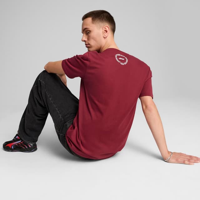 Detalle 1 de PUMA Men’s F1 Canada Crew Neck Short Sleeve Casual Top (Red)