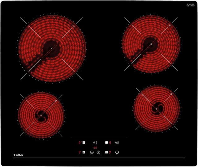 Detalle de TEKA TZ 6415 Vitrocerámica 60 cm con Touch Control