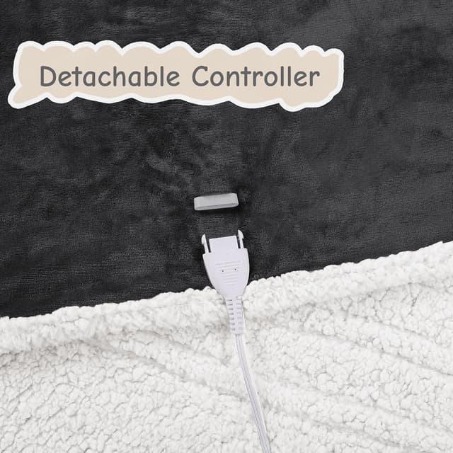 Thumbnail 5 de Manta Electric Heated Blanket 72x84in, 6 Heat Settings