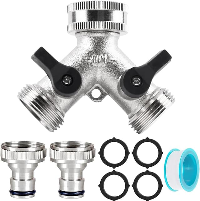 Detalle de TUIBEIDAMAI 2-Wege-Wasserverteiler 3/4 Zoll Adapter